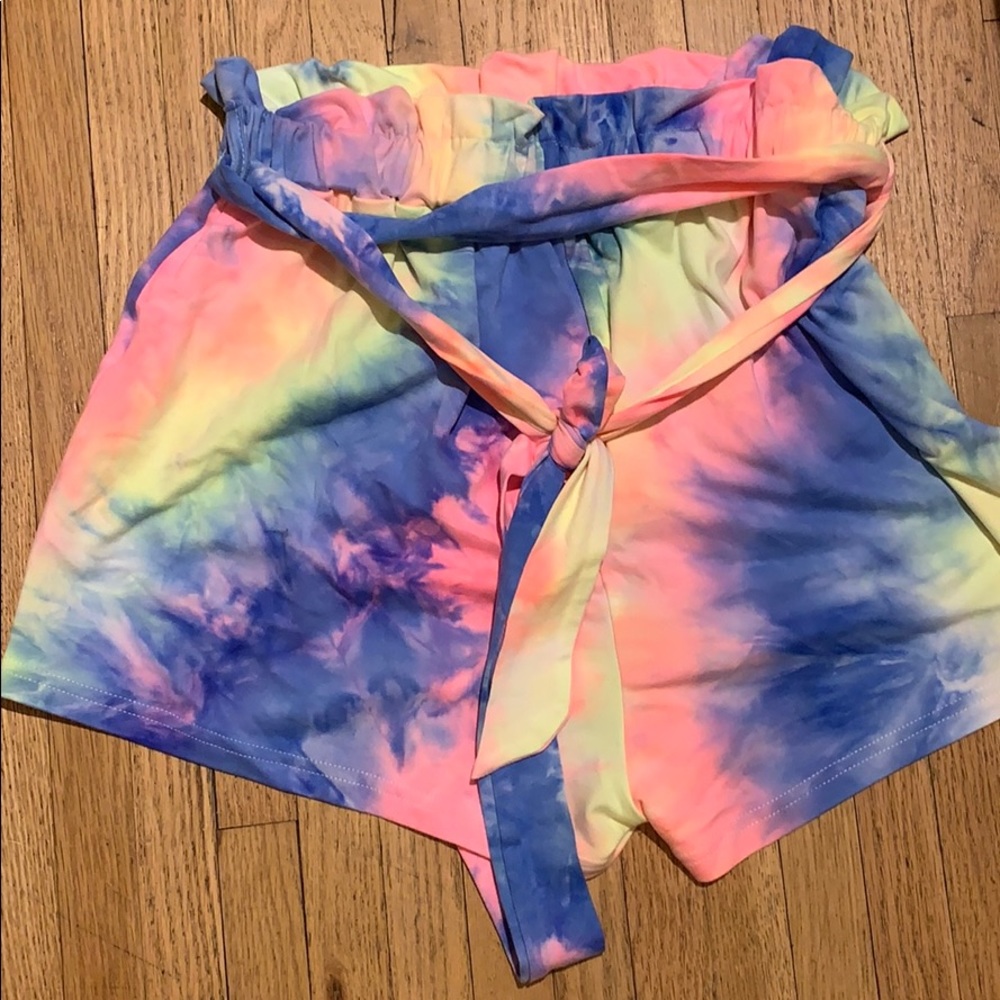 Tie dye shorts